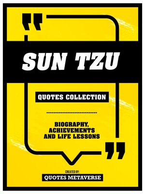 cover image of Sun Tzu--Quotes Collection